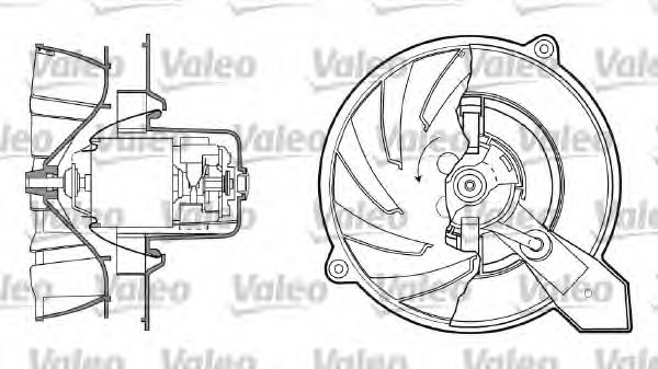 VALEO 698434 Interior Blower